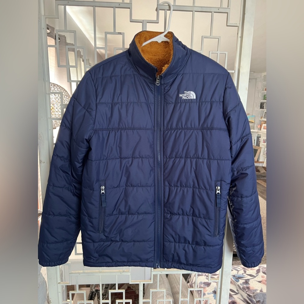 BOYS 18/20 XL North Face  Coat Reversible